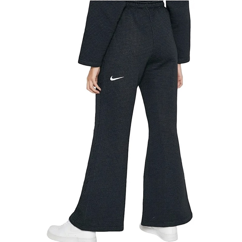 Nike Tech Fleece Sportswear black polka dot flare pants